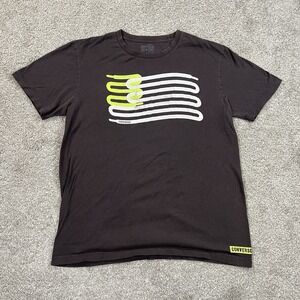Converse Tee L Graphic Snake Stripe USA Flag Style‎ Black Streetwear Casual